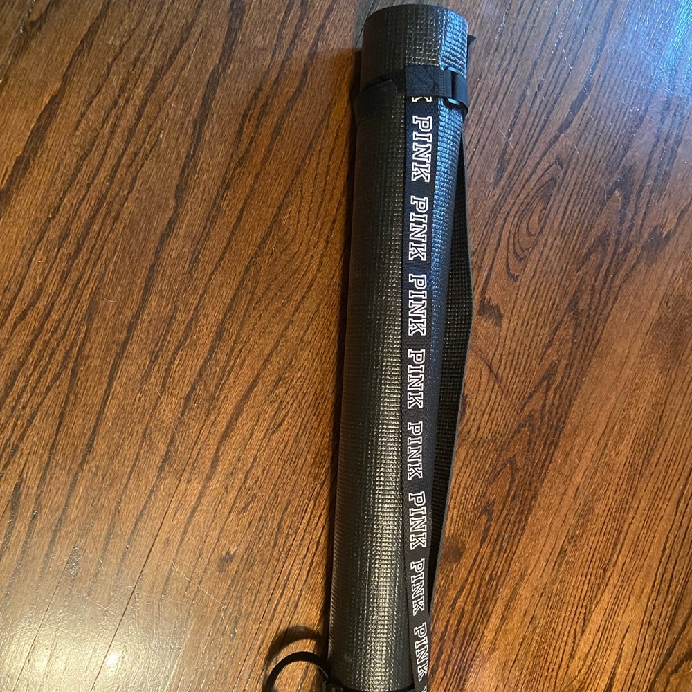 Victoria’s Secret pink yoga mat.